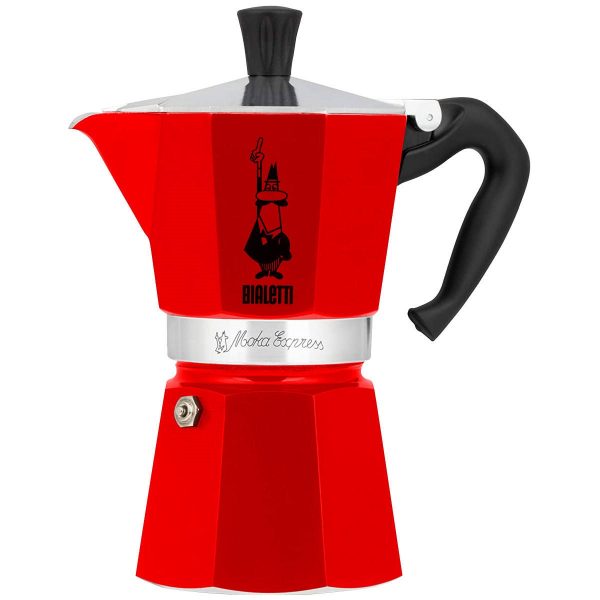 قهوه ساز بیالتی مدل موکا اکسپرس کلاسیک قرمز Moka Express Classic